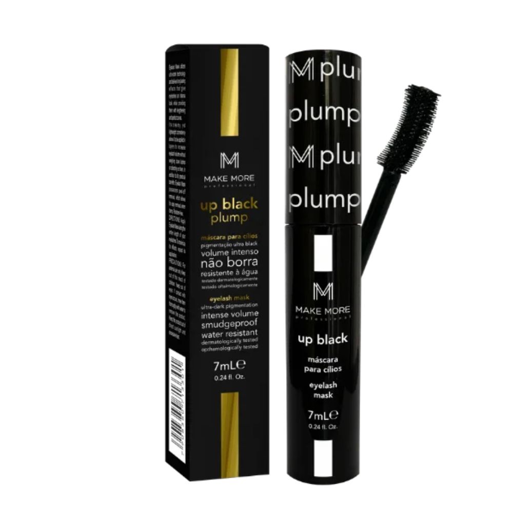 Máscara de cílios Up Black Plump 7ml - Make More