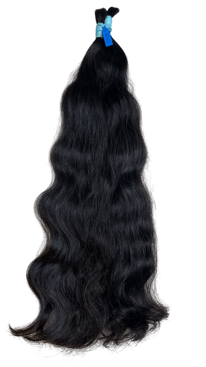 Cabelo Humano Brasileiro Ondulado Natural 65 cm 100 Gramas