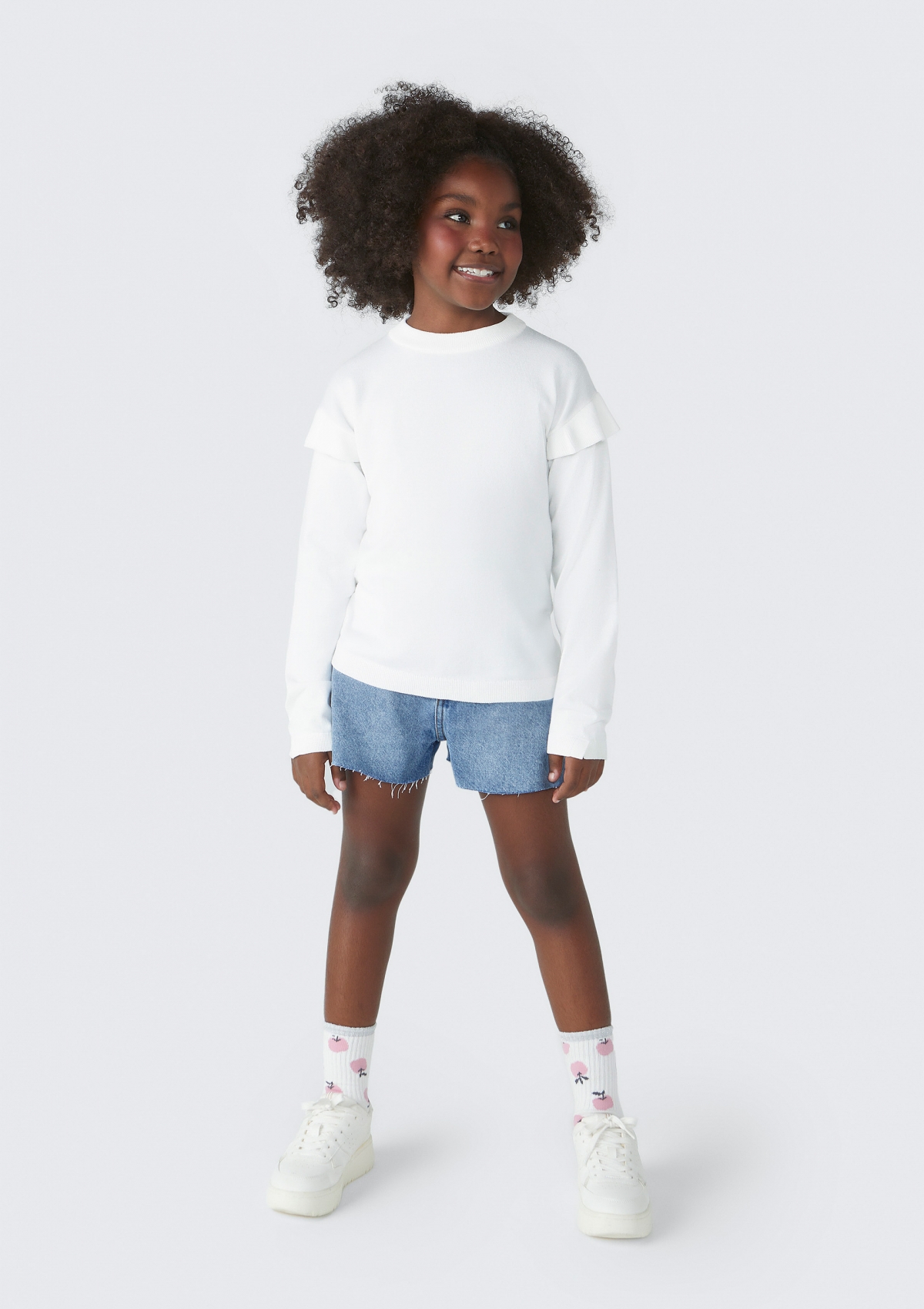 Shorts Jeans Infantil Menina Tradicional