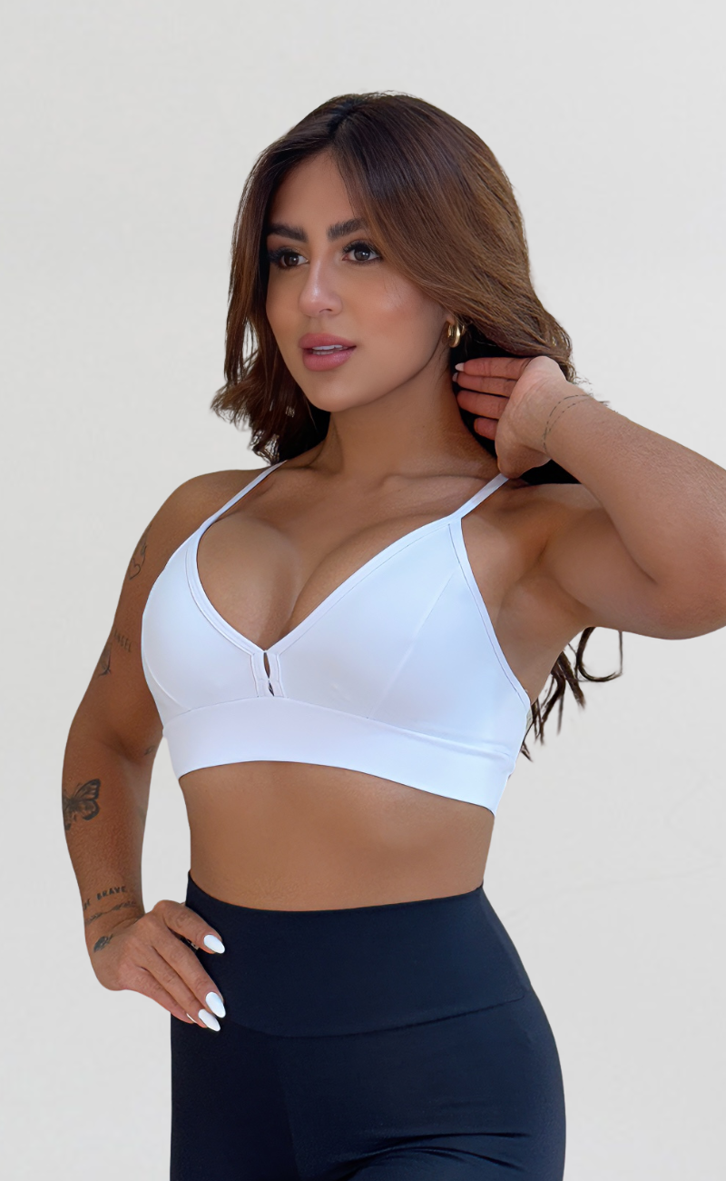 Top Fitness Alcinha Feminino Poliamida