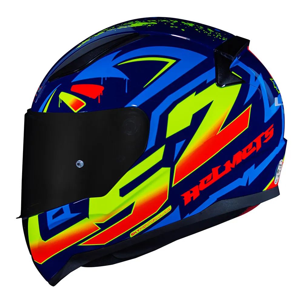 Capacete LS2 | FF353 | Rapid Tagline | Blue | Yellow
