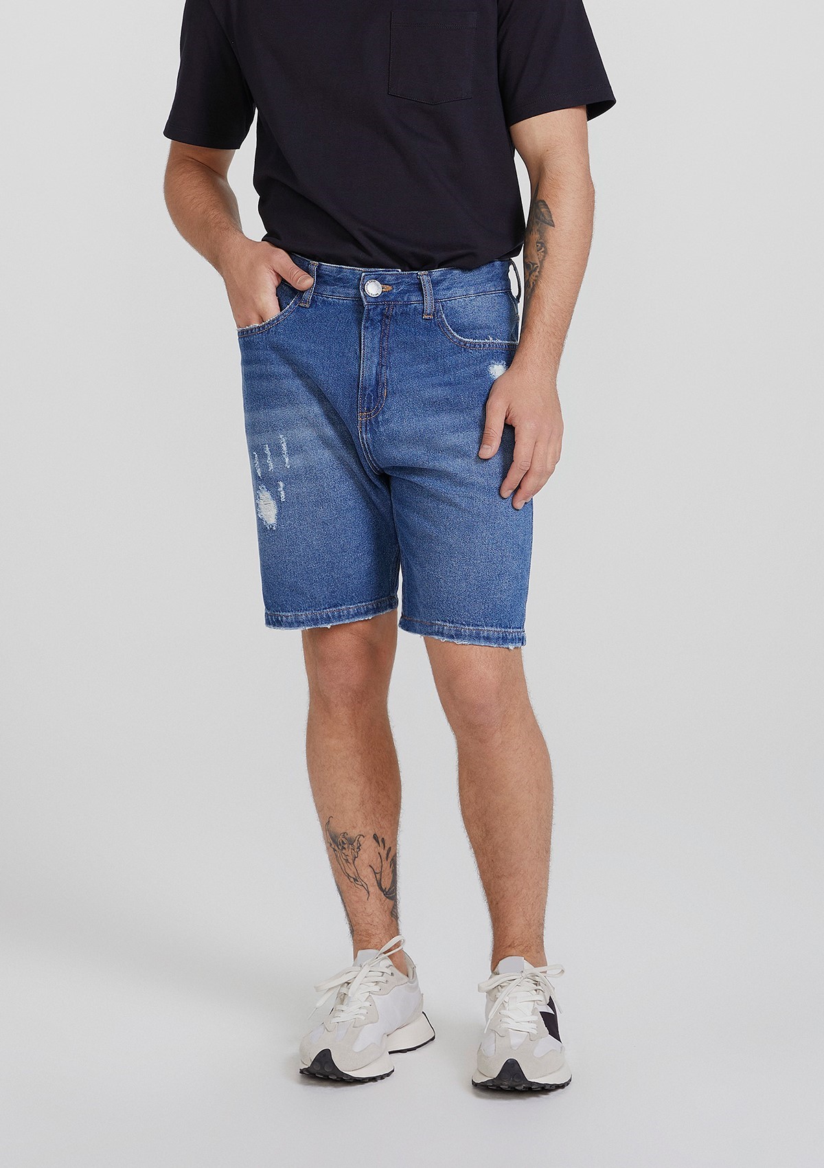 Bermuda Jeans Masculina Tradicional