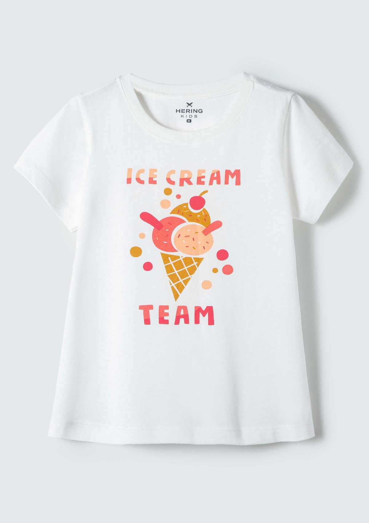 BLUSA INFANTIL MENINA MANGA COM ESTAMPA - OFF-WHITE