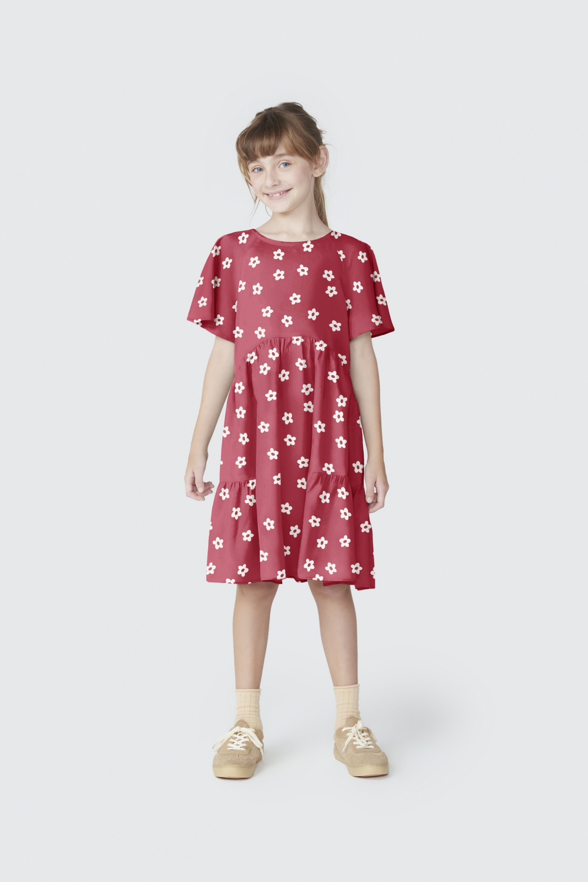 Vestido Infantil Com Babados