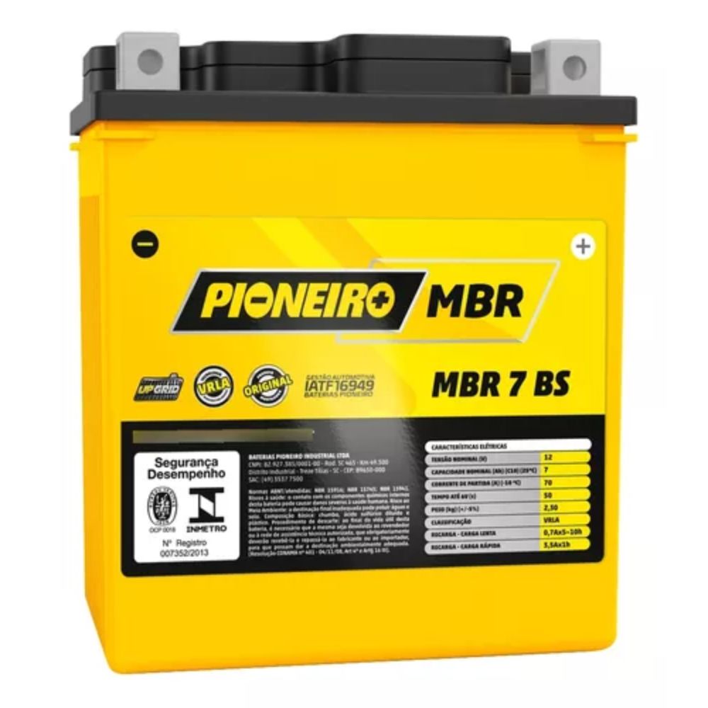Bateria Pioneiro MBR 7BS | Tornado | Lander | Falcon 