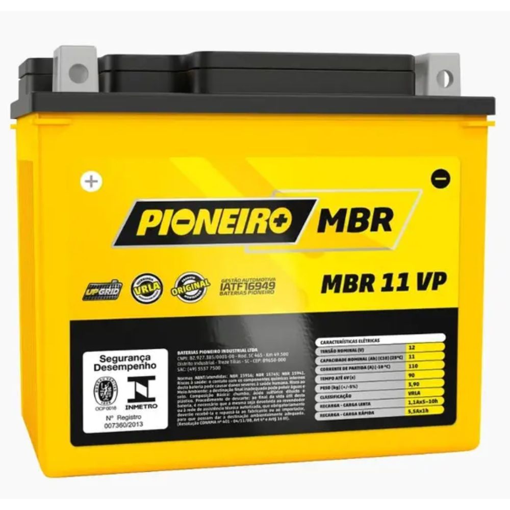 Bateria Pioneiro MBR 11-VP | CB 1000 | Kawasaki | Tiger 