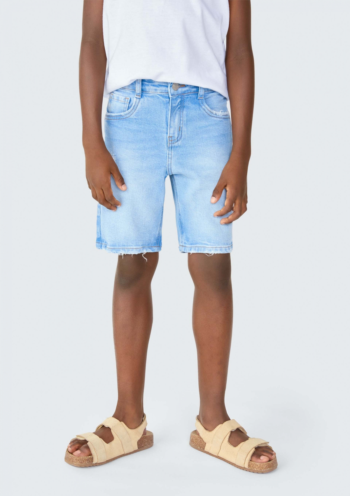 Bermuda Jeans Infantil Menino Regular