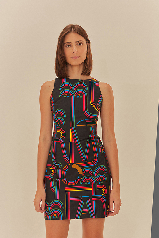 VESTIDO CURTO LOGO TUCA
