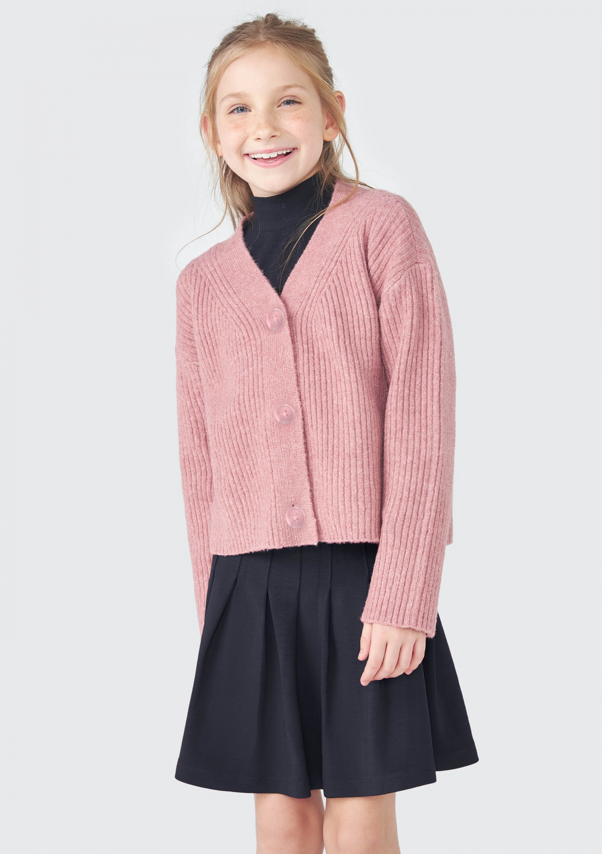 Cardigan Infantil Menina Em Tricô