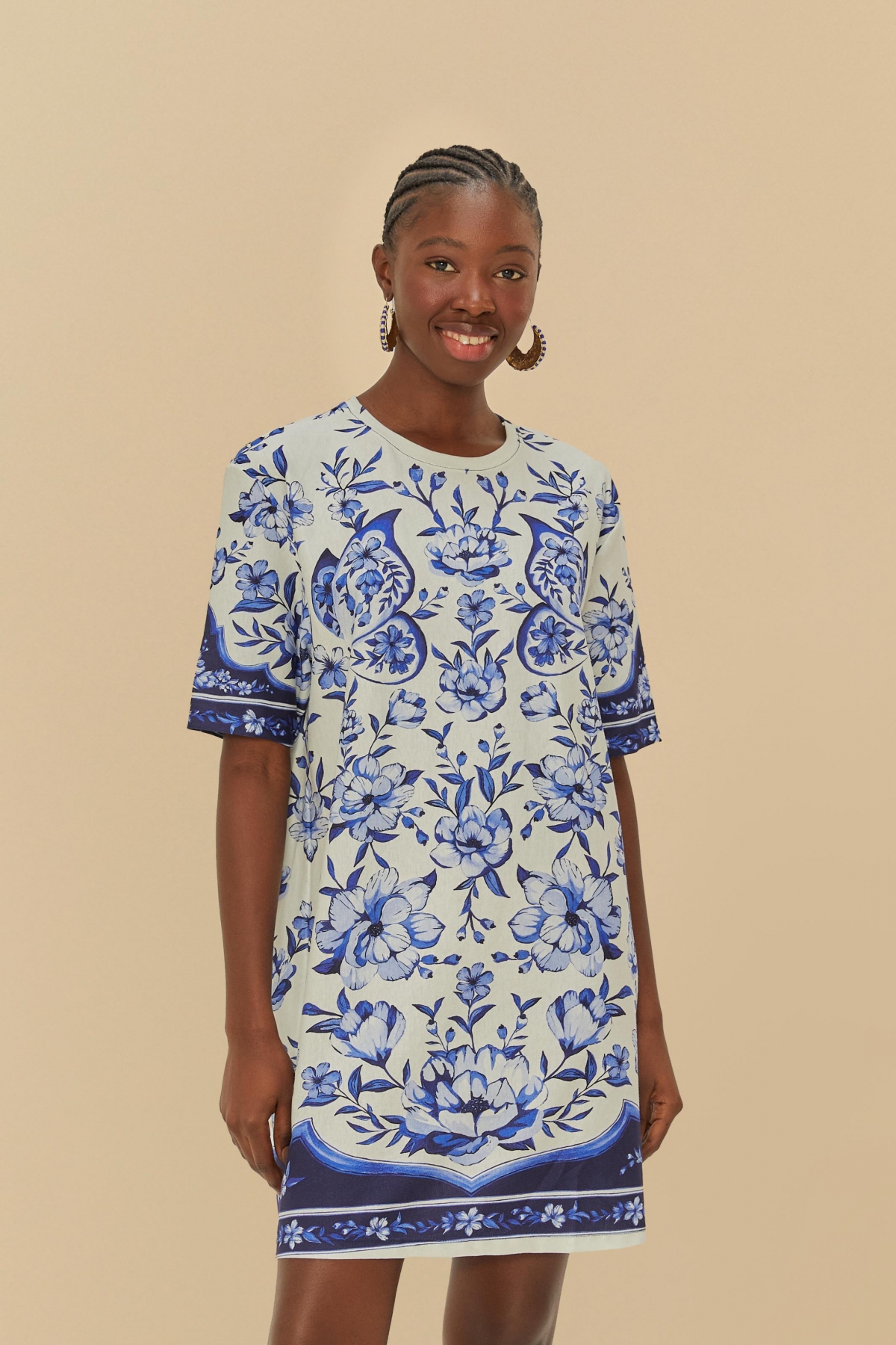 VESTIDO TSHIRT JARDIM DE PORCELANA
