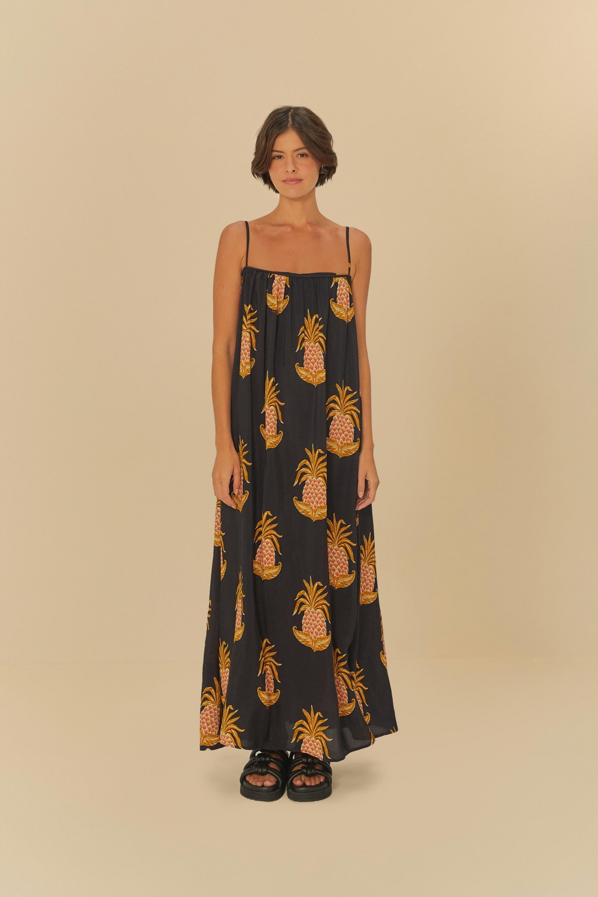 VESTIDO LONGO AMALFI ABACAXI