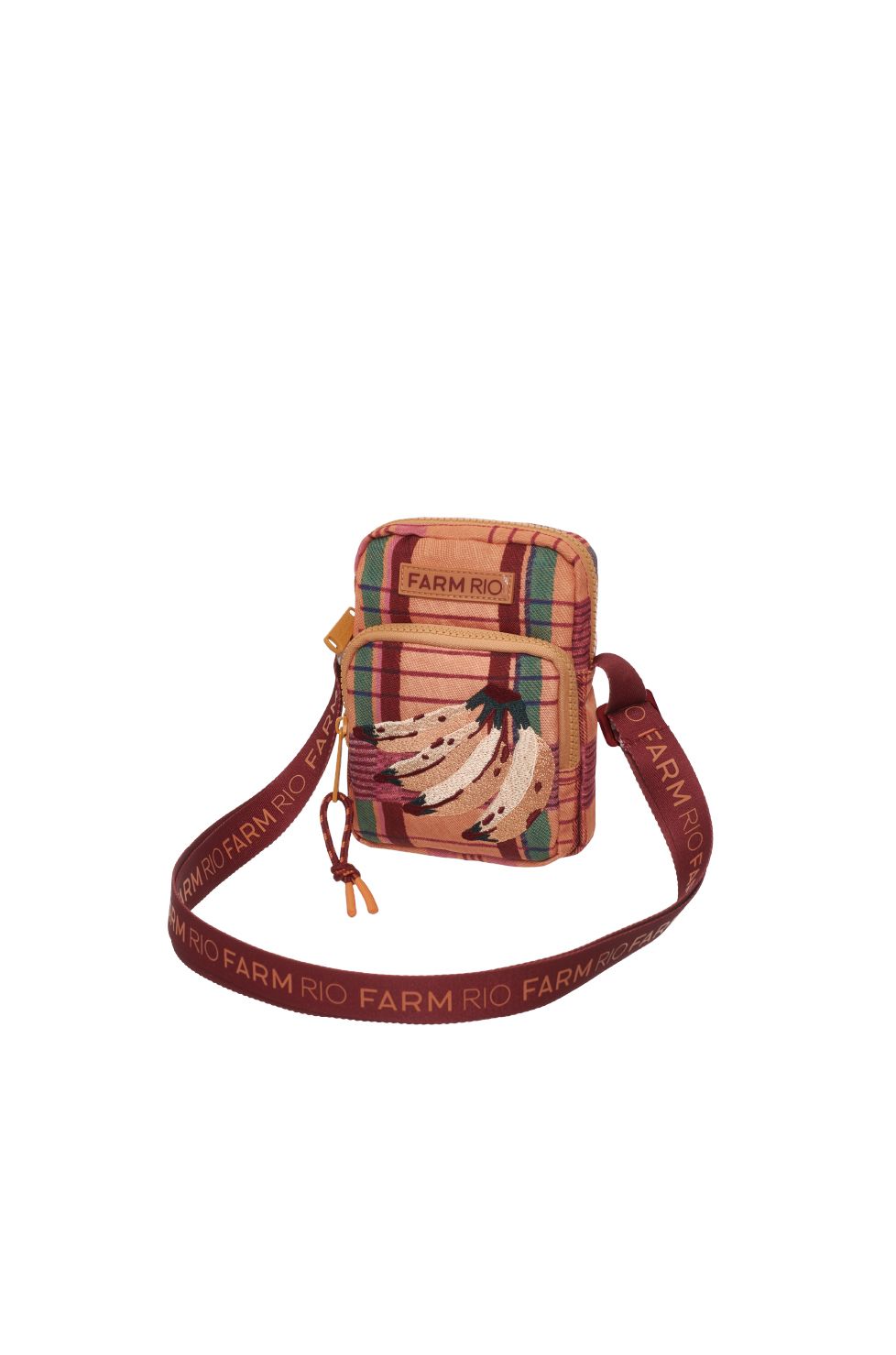 BOLSA DA GEMA FARM SOFIA XADREZ LARANJA