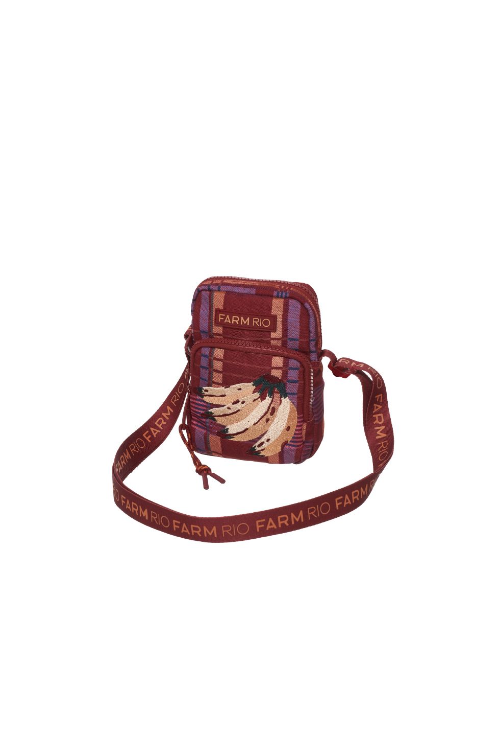 BOLSA DA GEMA FARM SOFIA XADREZ VINHO