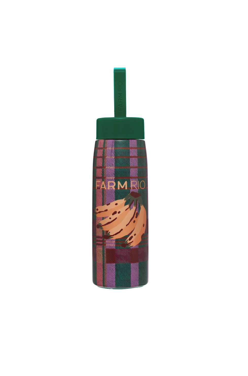 GARRAFA 500ML FARM Q SEDE SOFIA XADREZ VERDE