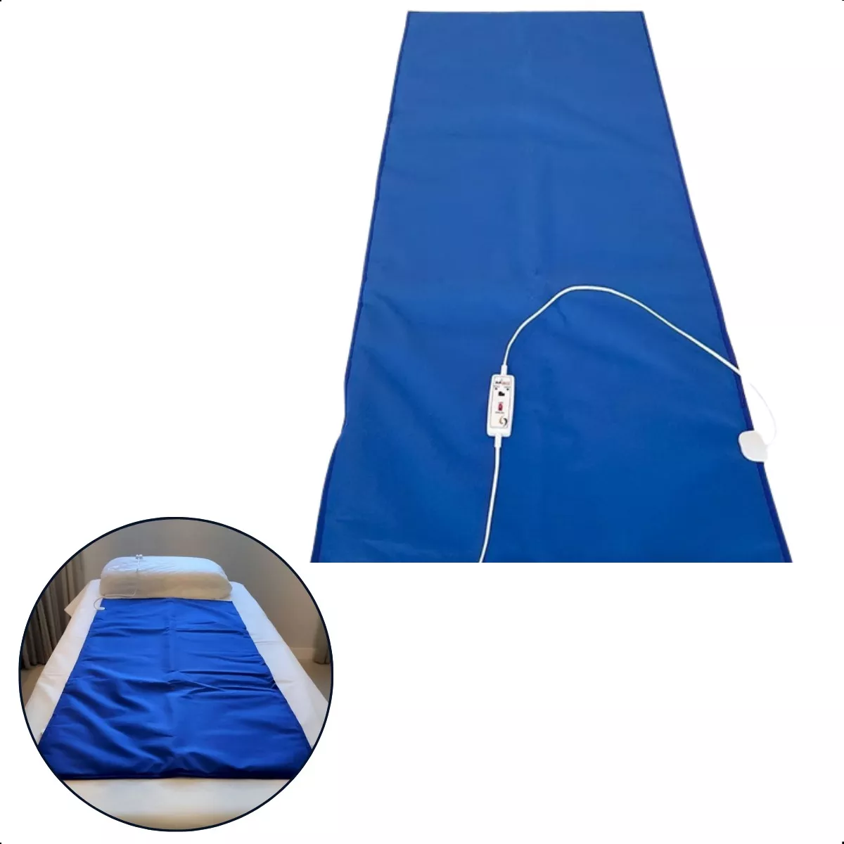 Lençol colchonete térmico maca mesa de massagem tradicional 110V Sulterm azul 02 temperaturas