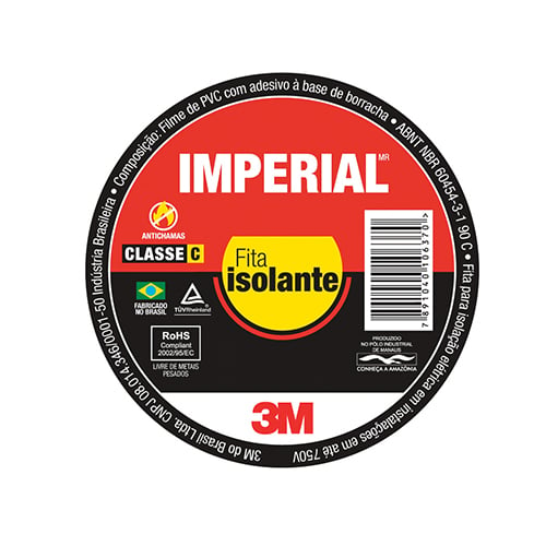 Fita Isolante Imperial 10m PRETA - 3M