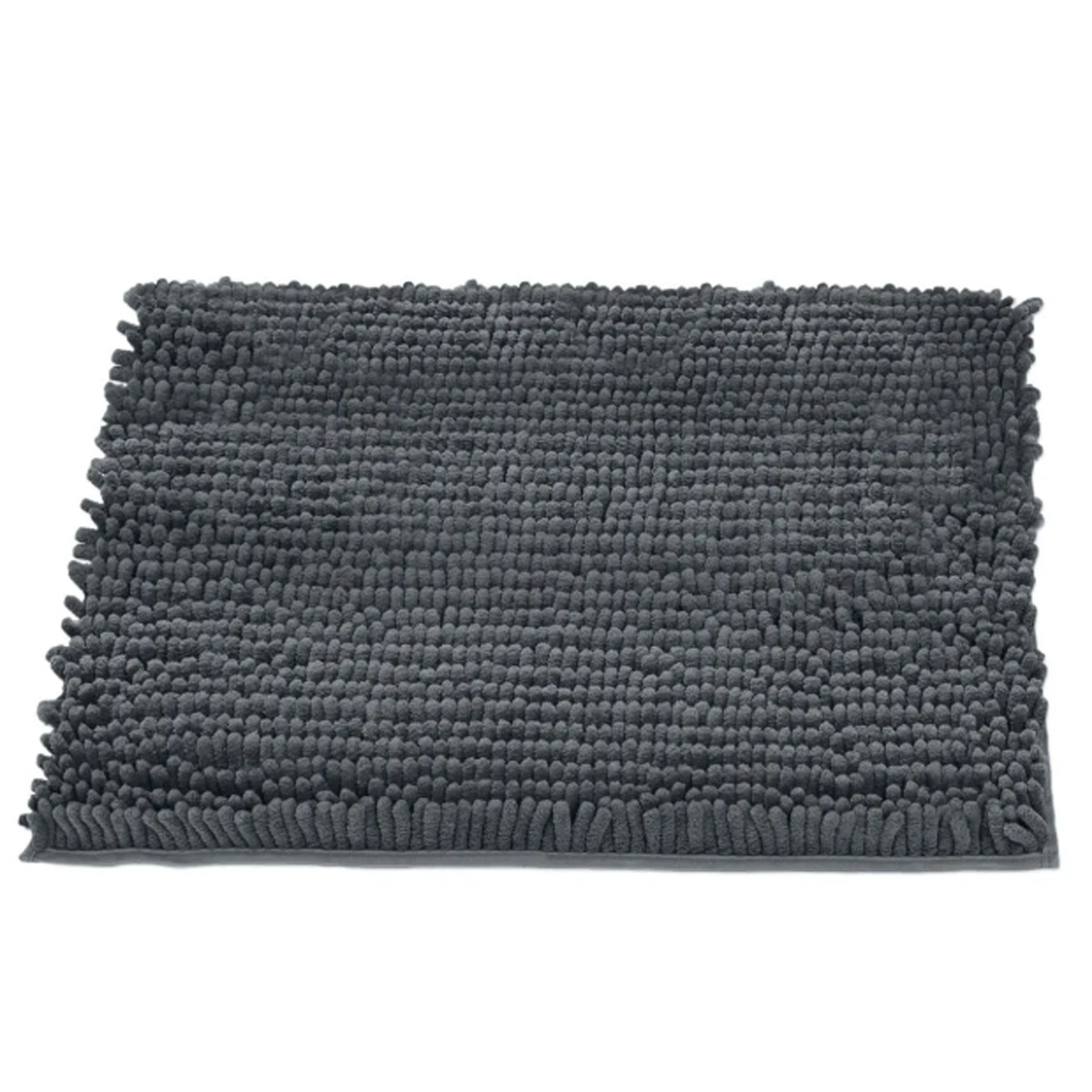 Tapete Buettner Microfibra Antiderrapante Chenille Ginko 50cmx70cm Grafite