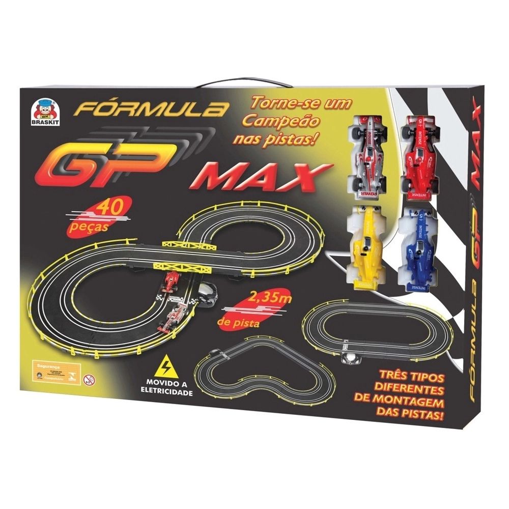 Autorama Pista Elétrica Fórmula Gp Max 580-3, Braskit 