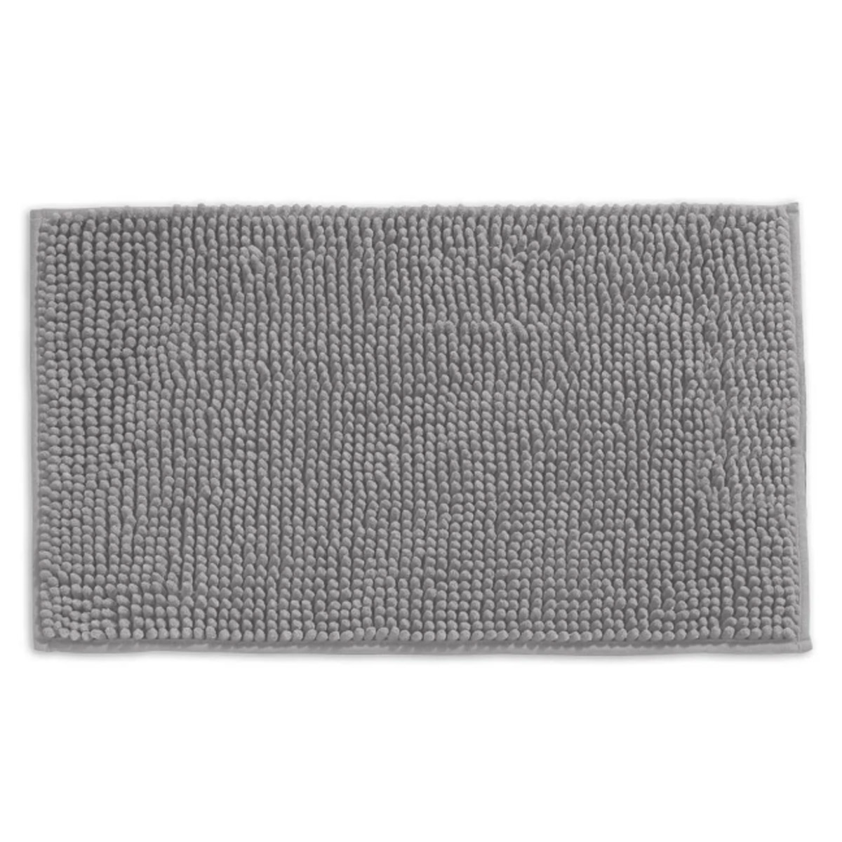 Tapete Buettner Microfibra Antiderrapante Chenille Greco 60x120m Prata