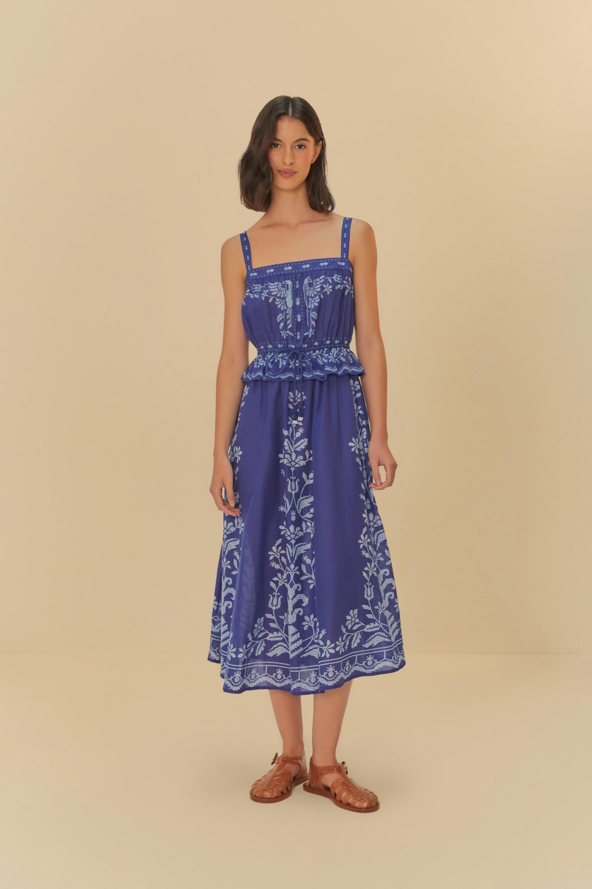 VESTIDO CROPPED RELICARIO TROPICAL