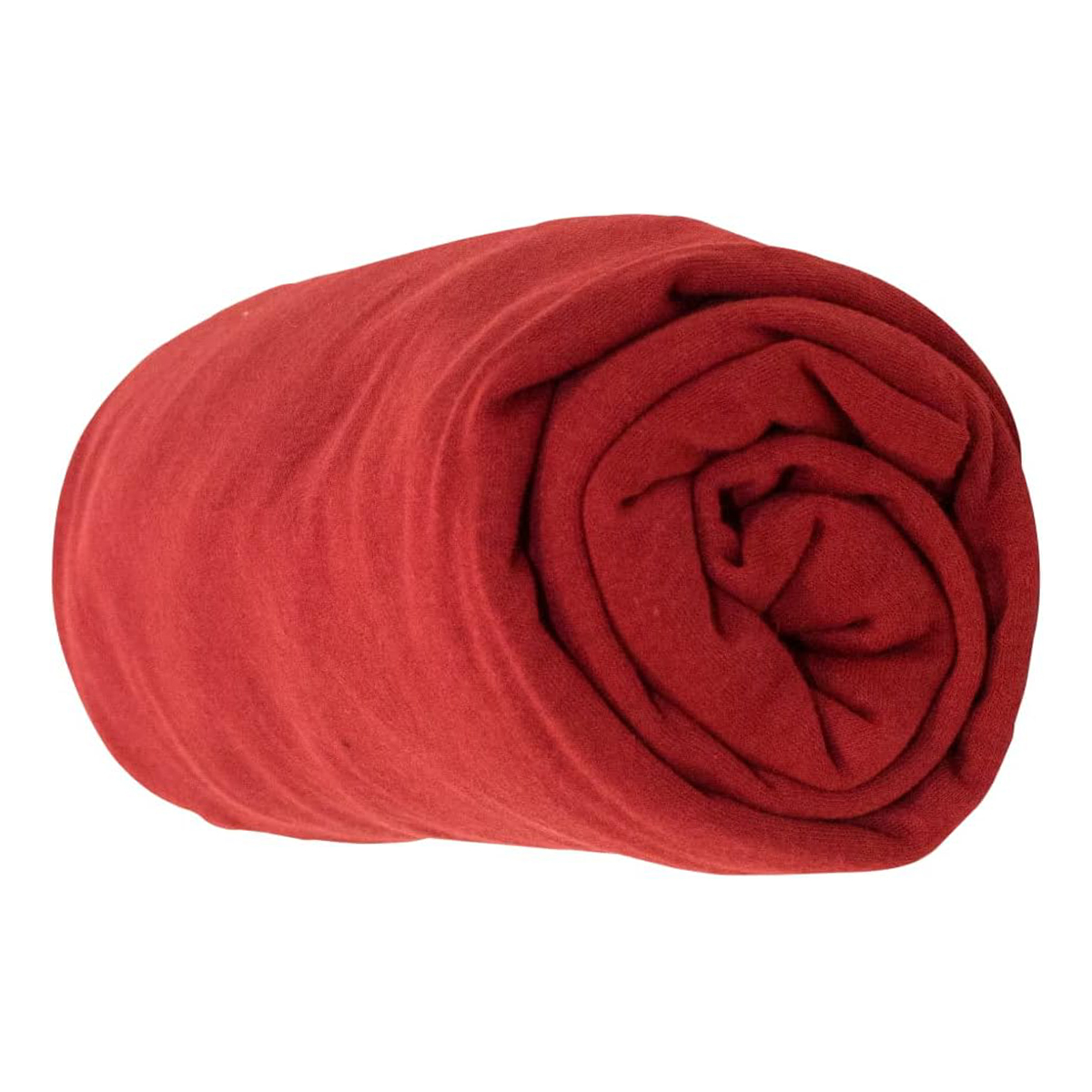 Lençol Com Elástico Solteiro Portallar Malha 100% Algodão Liso Linha Casa Vermelho Rubi
