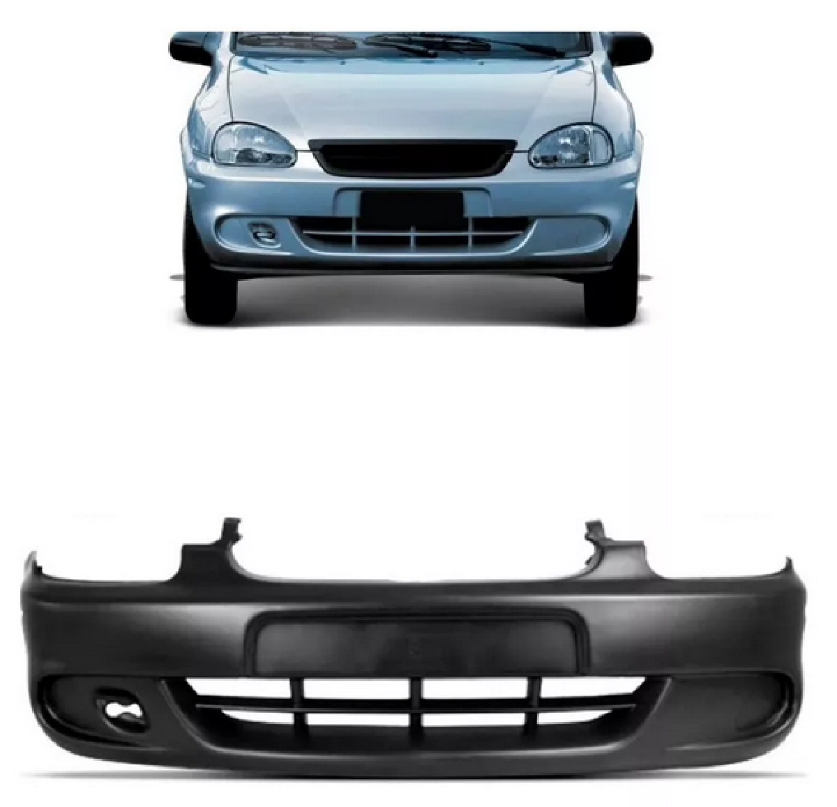Parachoque Corsa Classic 2000 A 05 06 07 08 2009 Preto Liso