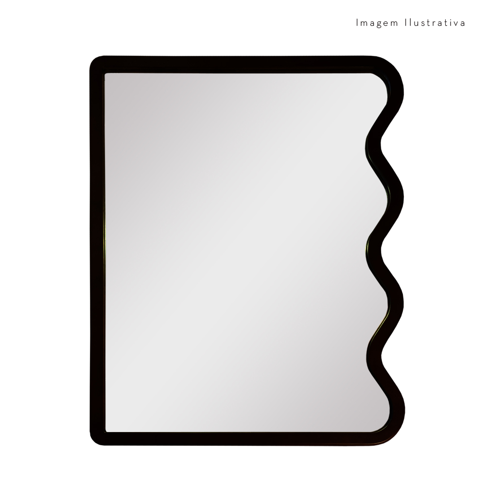 Espelho Decorativo Wave 67x90cm Orgânico