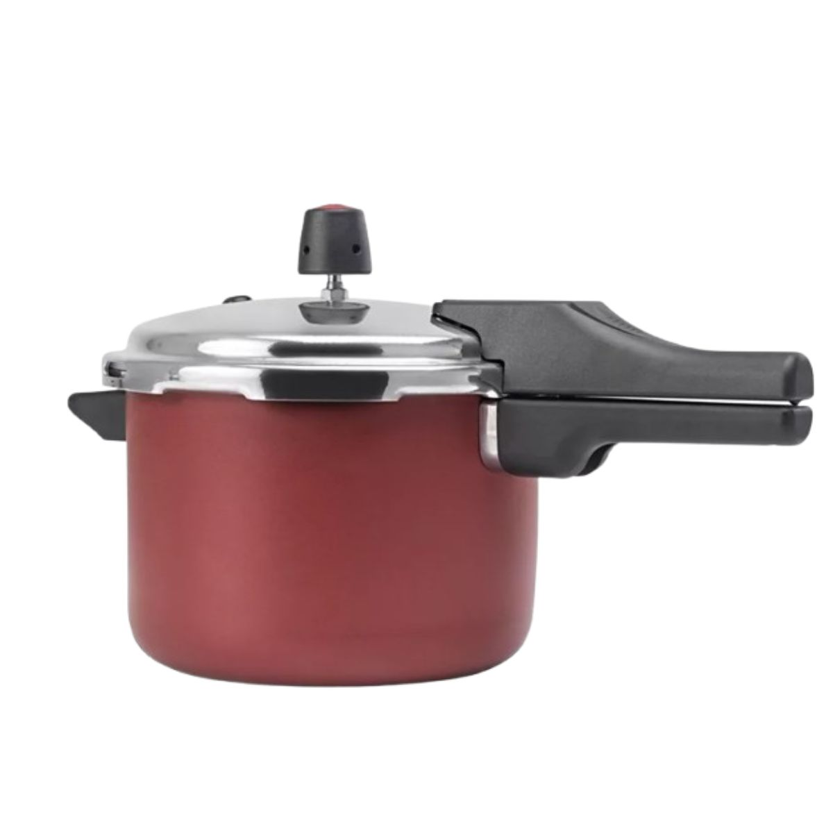 Panela de Pressão vermelha Fechamento Externo 4,5L aluminio Antiaderente Multiflon 73145