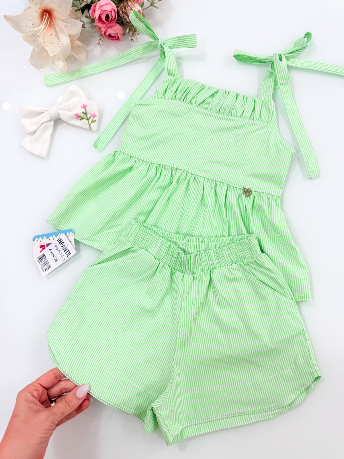 Conjunto Eva Listras Verde