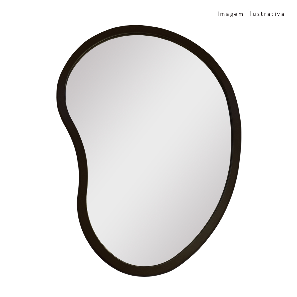 Espelho Decorativo Egg 51x74cm Orgânico