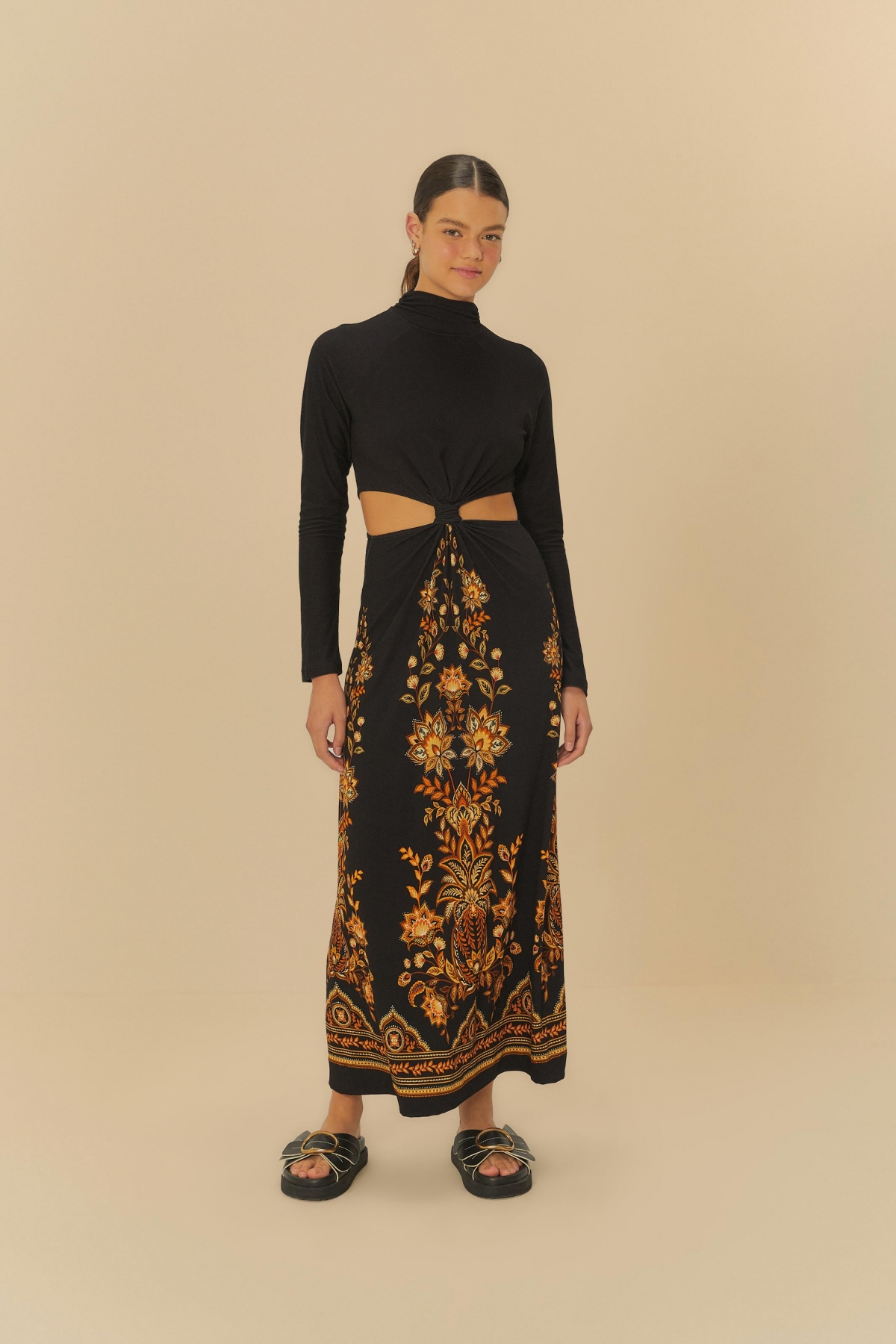 VESTIDO CROPPED FLORA ABACAXI