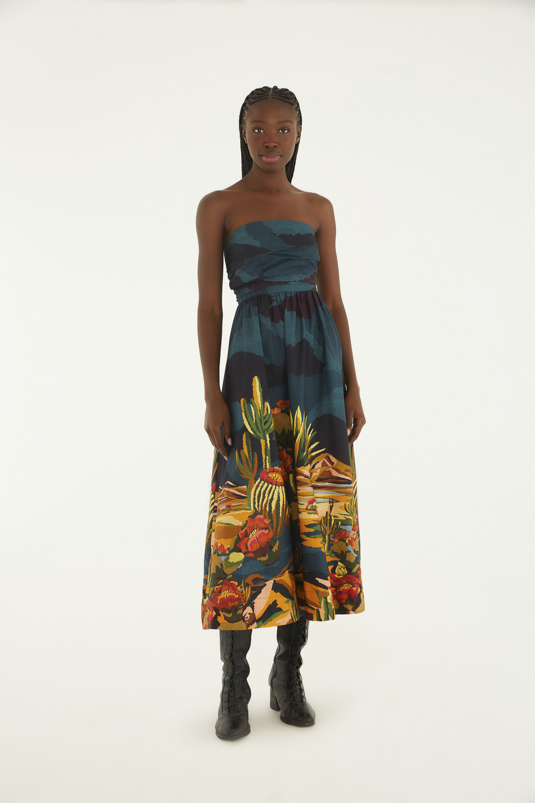 VESTIDO CROPPED DESERTO COLORIDO