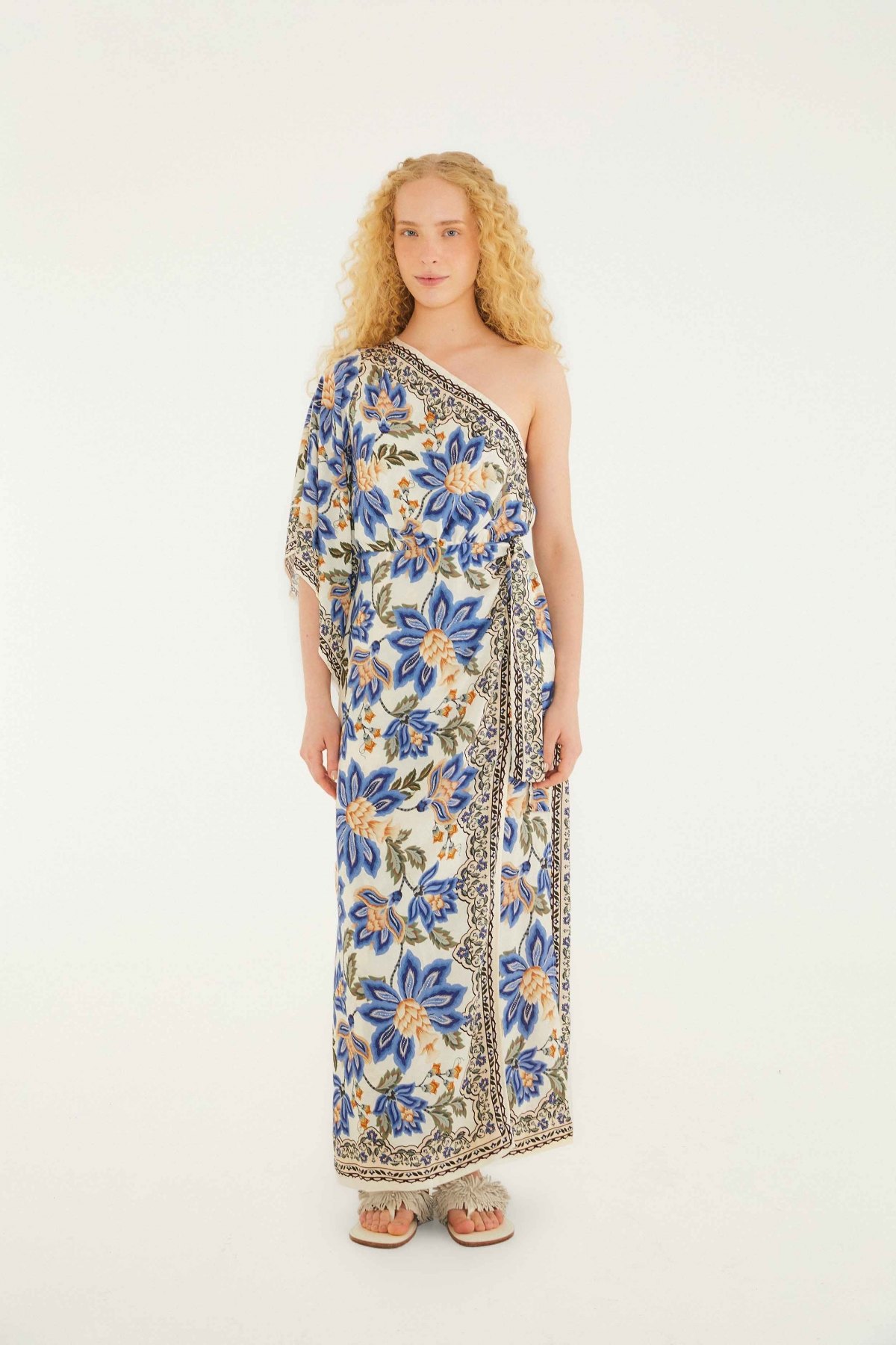VESTIDO OMBRO SO JARDIM CHINTZ LENCO