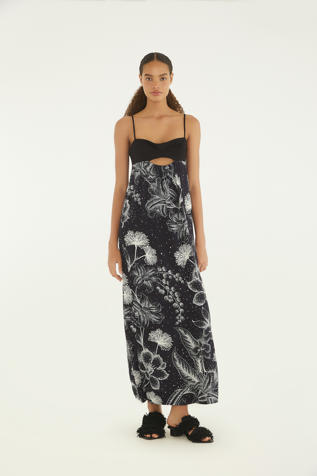 VESTIDO LONGO ALCA CEU DE FLOR