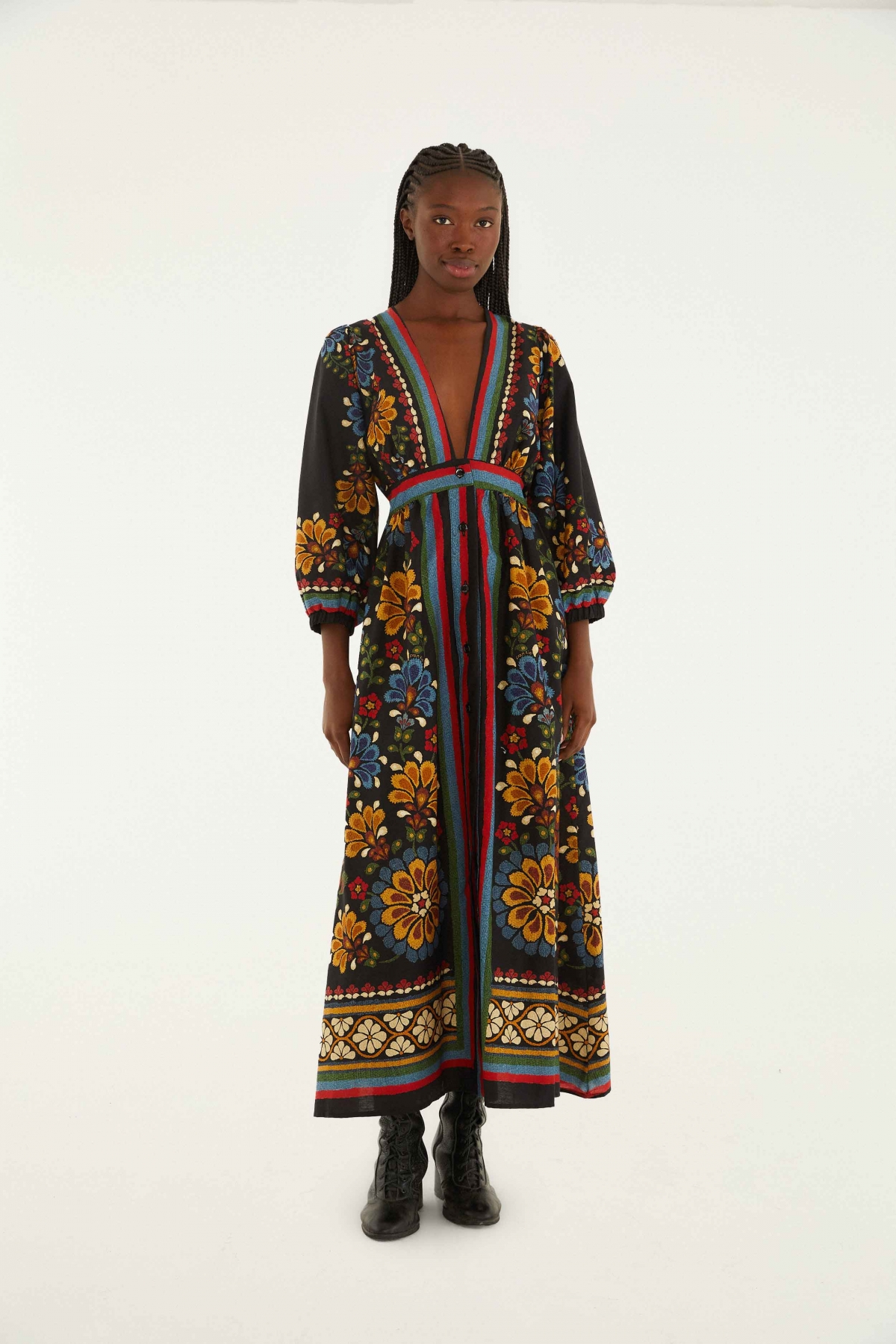 VESTIDO LONGO LENCO LATINA