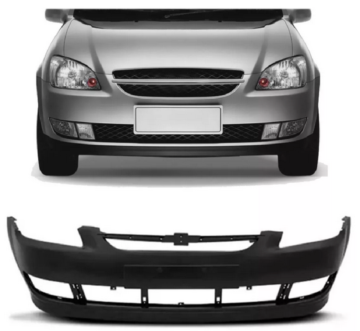Parachoque Dianteiro Corsa Classic 2011 A 2015 2016 17 2018