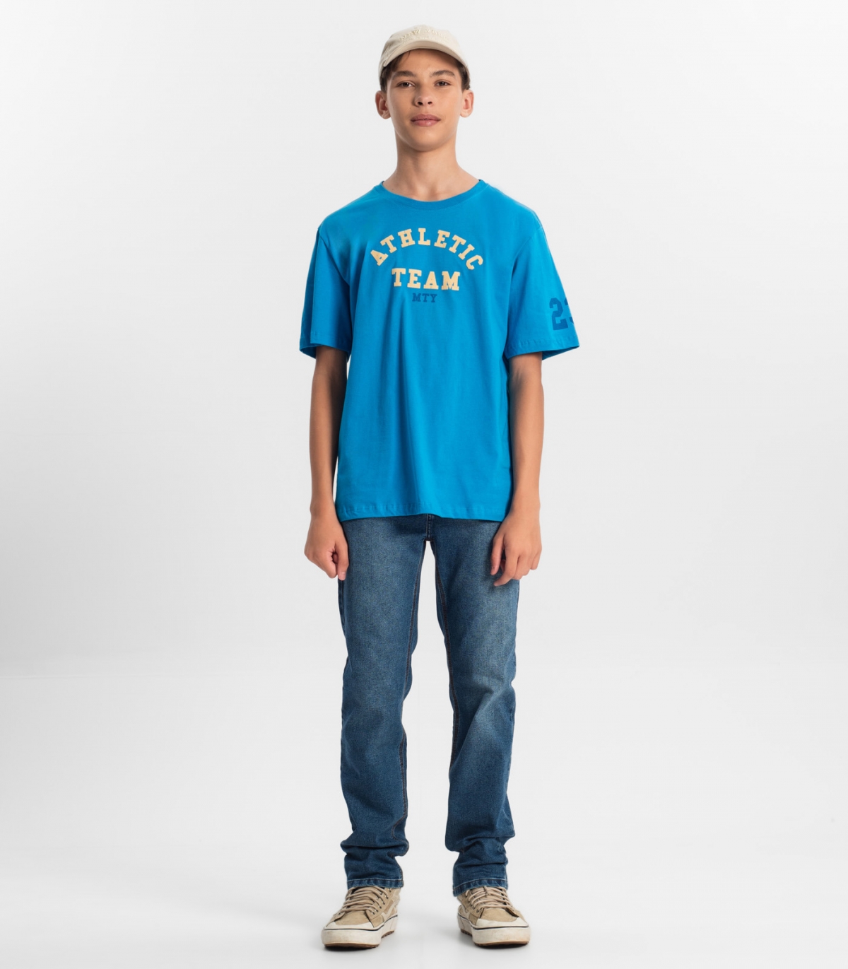 Camiseta Juvenil Masculina Em Meia Malha Minty