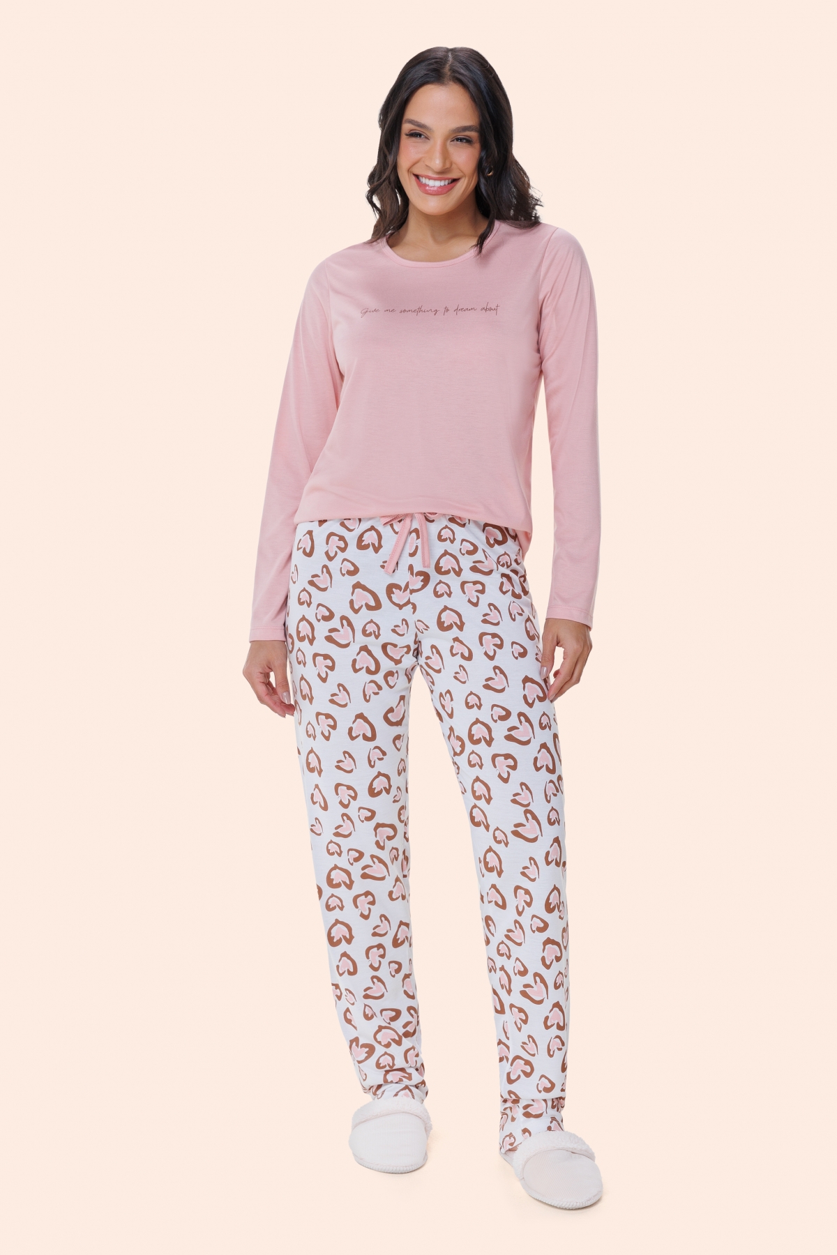 PIJAMA FEMININO LONGO ONÇA - BOCEJINHO