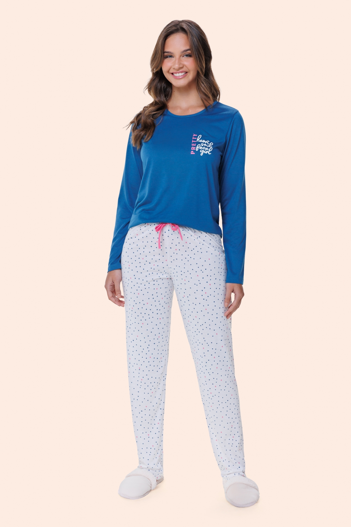 PIJAMA FEMININO LONGO POÁ PLUS SIZE - BOCEJINHO