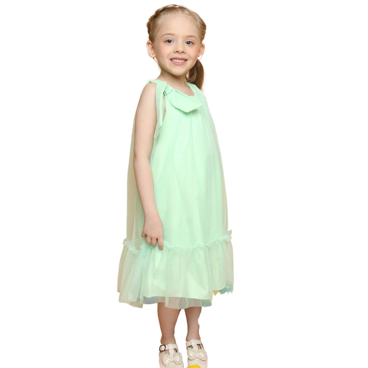Vestido Mon Sucre Verde Claro Tule 51133125398