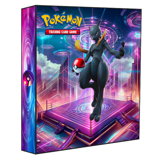FICHARIO MINI POKEMON MEWTWO SHADOW (4 BOLSOS) + 10 FOLHAS