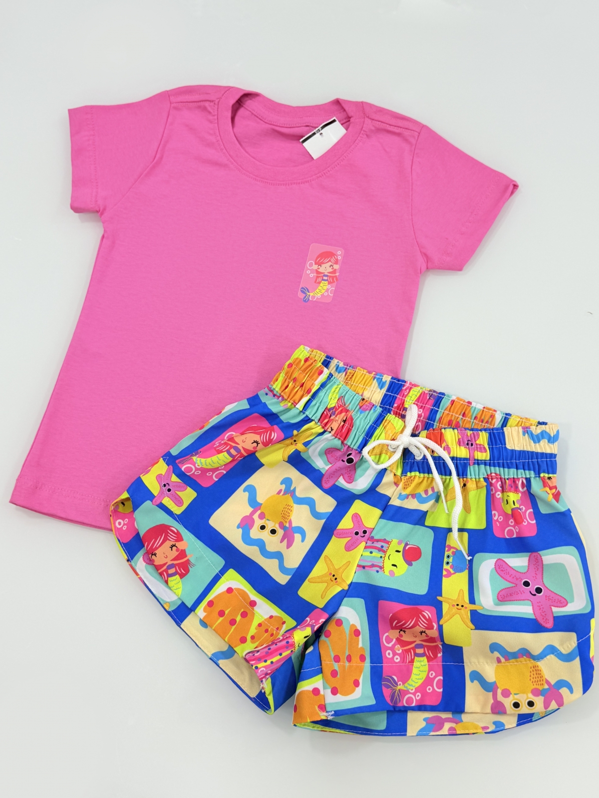 Conjunto T-shirt Rosa Chiclete