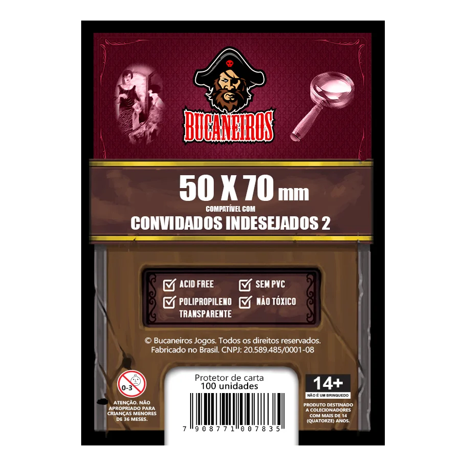 SLEEVE BUCANEIROS CUSTOMIZADO CONVIDADOS INDESEJADOS 50X70