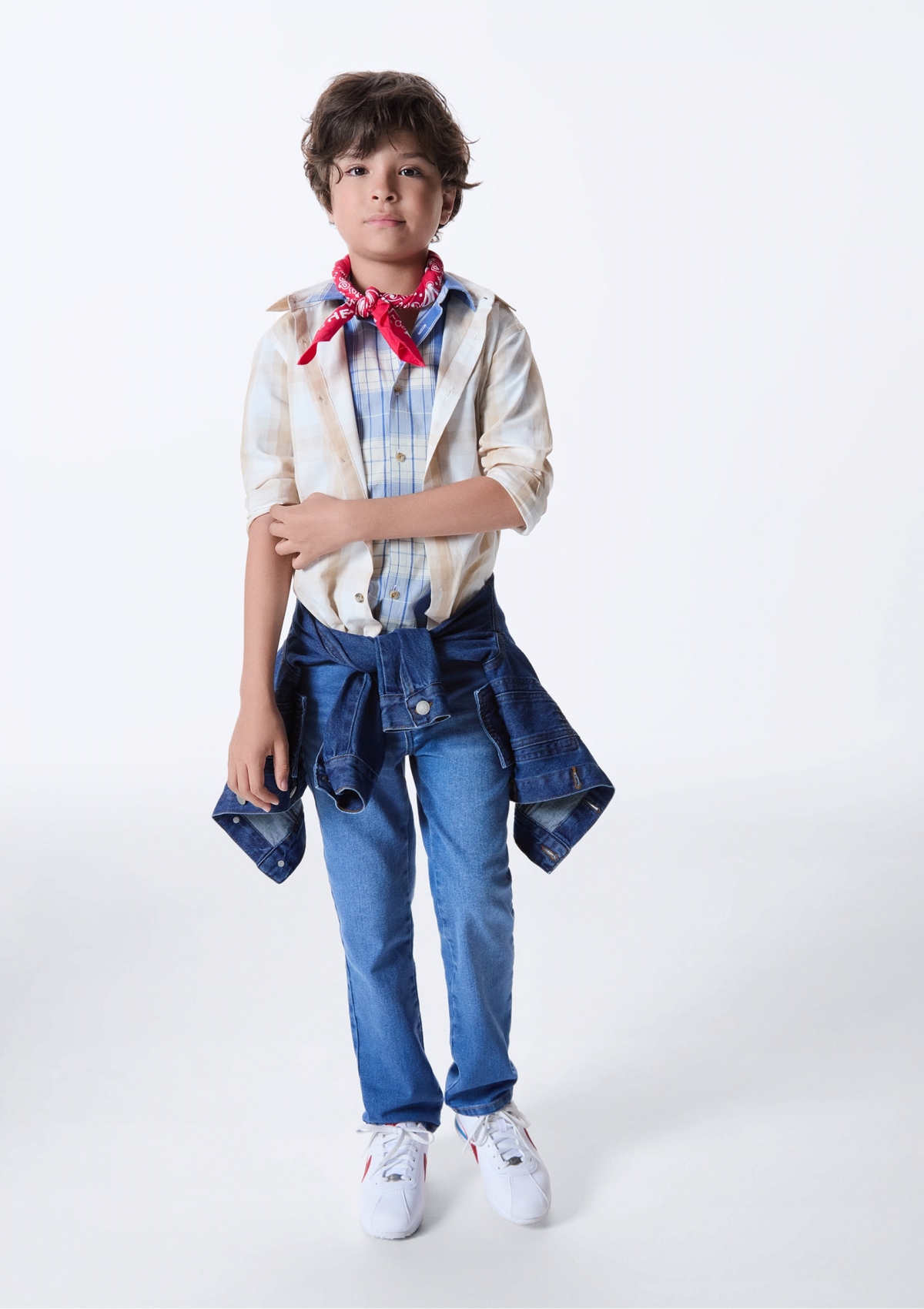 Camisa Infantil Menino Comfort Fio Tinto Xadrez