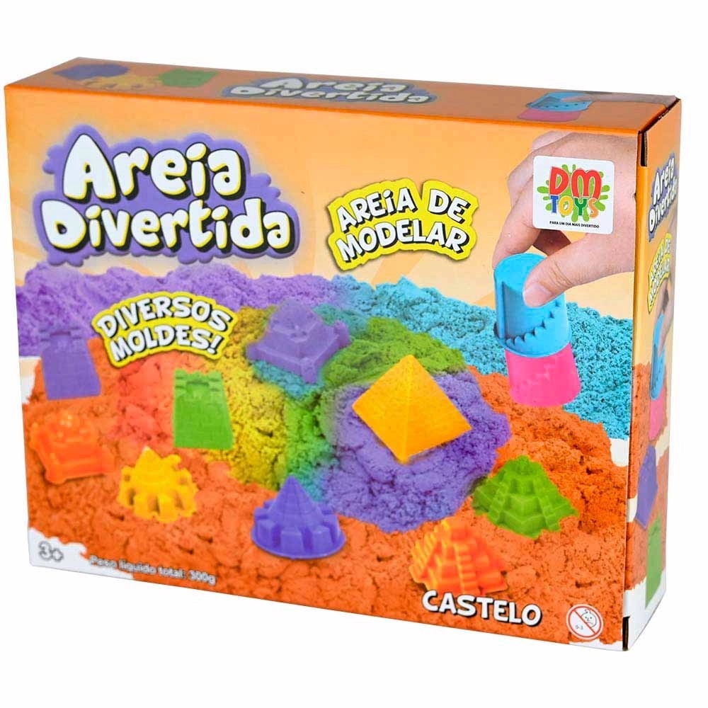 AREIA DIVERTIDA CASTELO 300G - DM TOYS