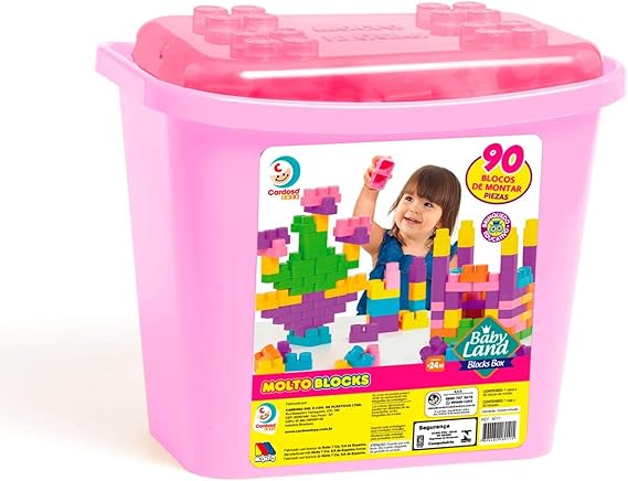 BABY LAND BLOCK BOX 90 BLOCOS MENINA - CARDOSO