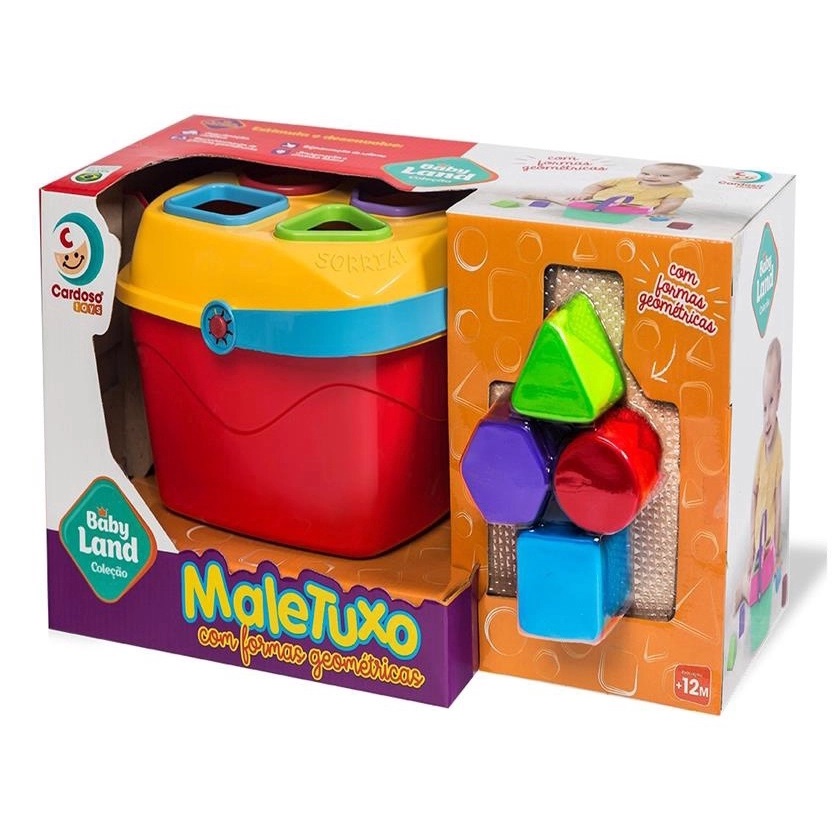 BABY LAND MALETUXO DIDATICO COM FORMAS GEOMETRICAS
