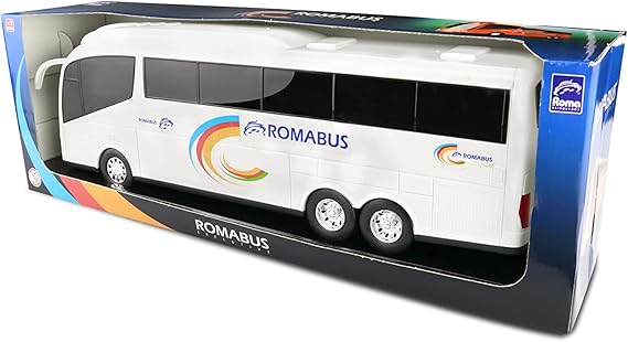 BRINQ. ROMA BUS BRANCO ONIBUS PLAST. 1902