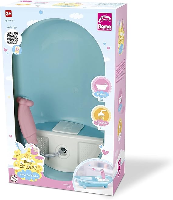 BRINQ. ROMA BABIES KIT HORA DO BANHO PLAST. 5002