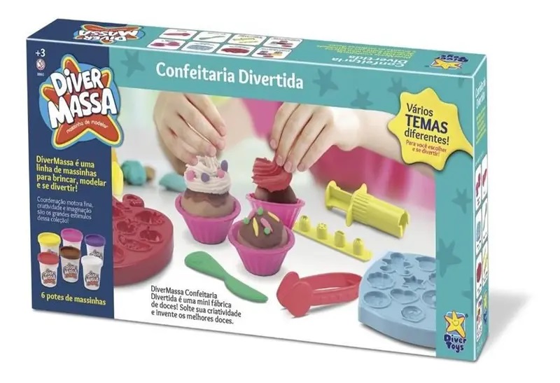 MASSA CONFEITARIA DIVERTIDA - DIVERTOYS 8060